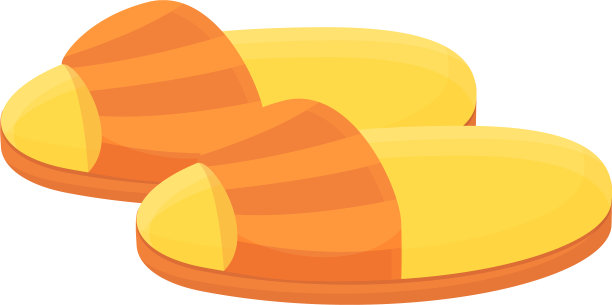 明亮的拖鞋图标卡通风格图片下载