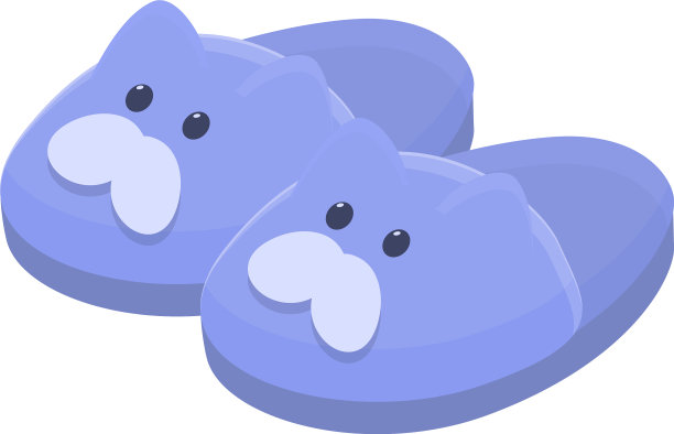 昂贵的拖鞋图标卡通风格图片下载