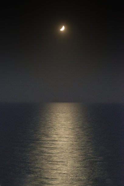 水面上的月光倒影图片下载