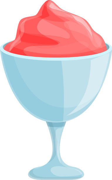 树莓冰淇淋图标卡通风格图片下载