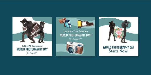 广告模板设计与世界摄影图片下载