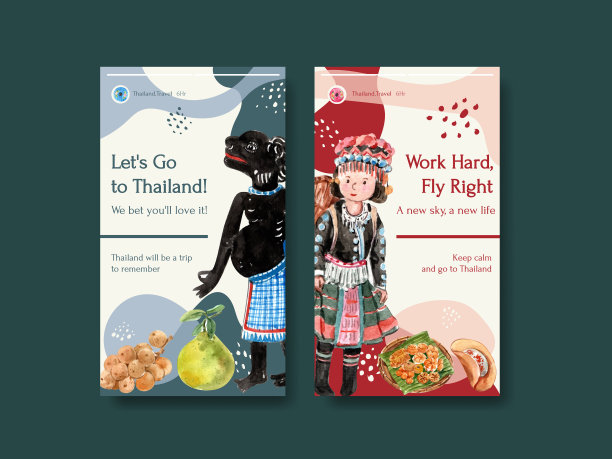 Instagram与泰国旅游概念设计图片下载