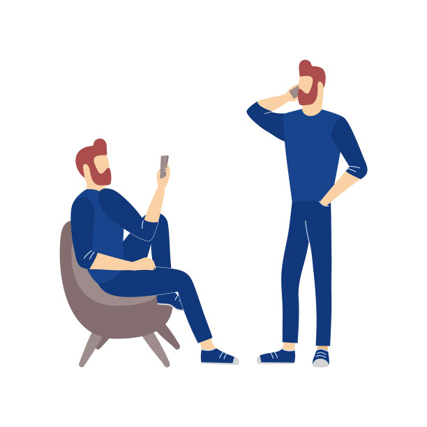 男人通过移动电话进行交谈或视频通话图片下载