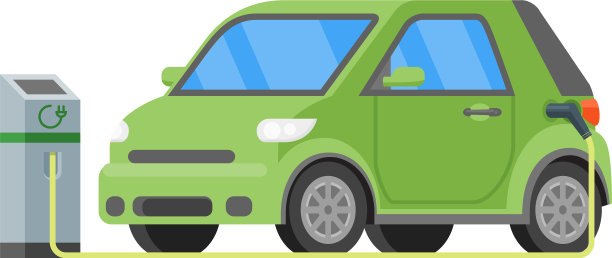 电动汽车站充电器图标图片下载