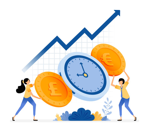 设计时间是增加投资价值的金钱图片下载