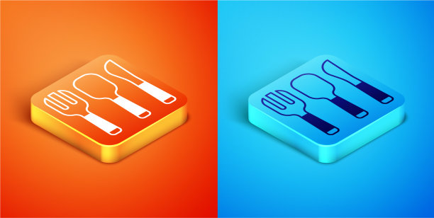 等距叉、勺、刀icon隔离上图片下载