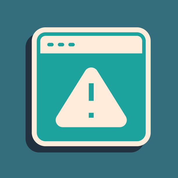 绿色浏览器与感叹号图标隔离图片下载