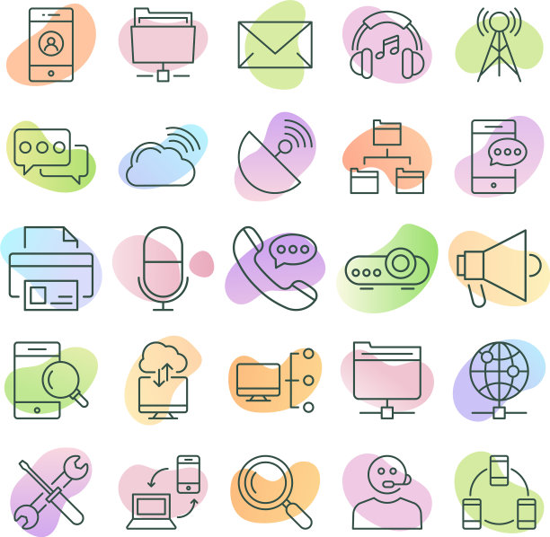 网络和通信线路图标3图片下载