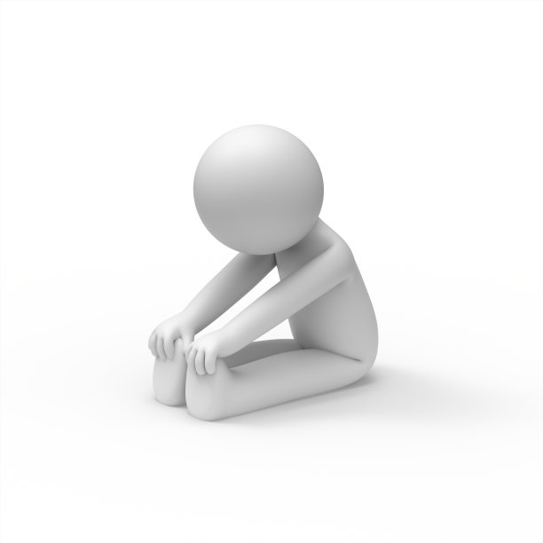 3d人弯腰伸展他的腿。图片下载