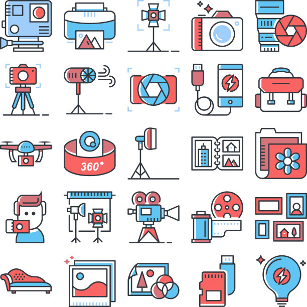 图片工作室填充轮廓图标1图片下载