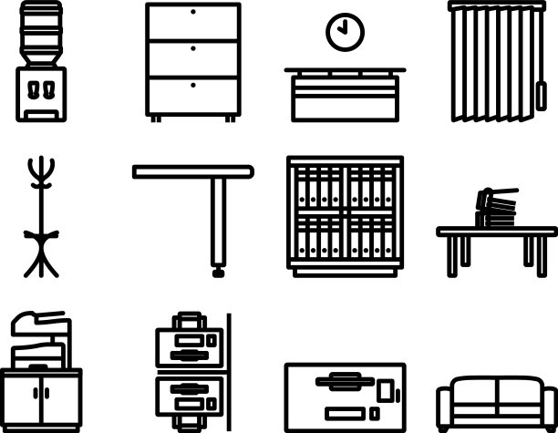办公室图标设置图片下载
