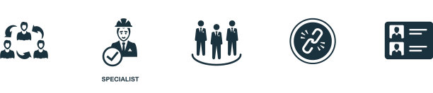 专家图标简单元素来自管理图片下载