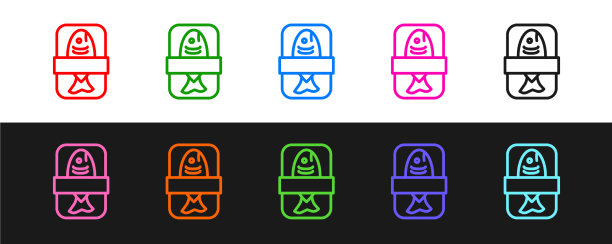 套线鱼塑料托盘容器图片下载