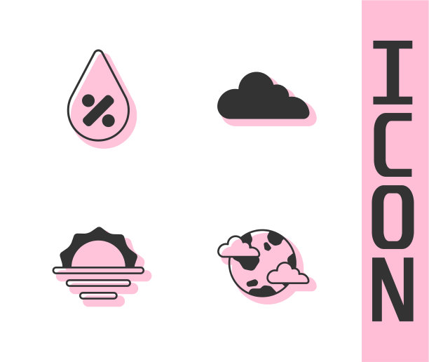 设置地球行星与云水滴图片下载