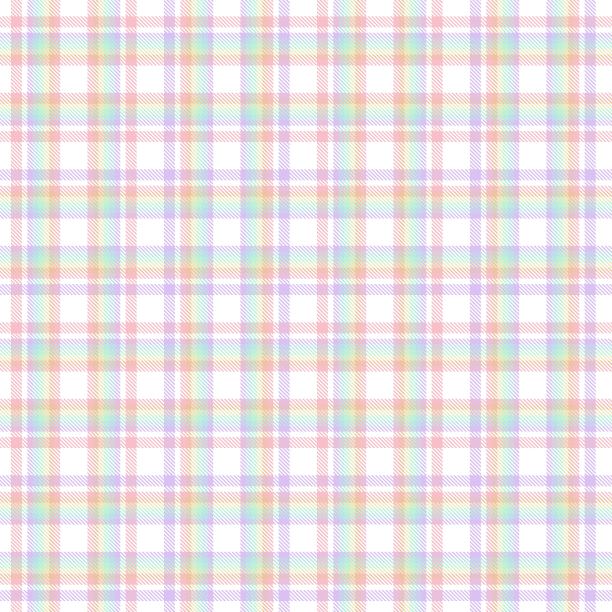 彩虹彩彩格子花呢格子无缝模式图片下载