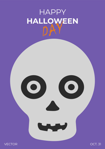 万圣节快乐的一天。10月31日。矢量图的概念。完美的海报，媒体横幅，封面或明信片。简单，矢量，平面插图。图片下载