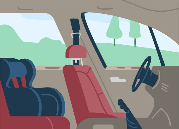 空车客舱内设儿童安全座椅图片下载