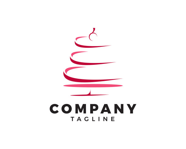 蛋糕挞面包房标志模板图片下载