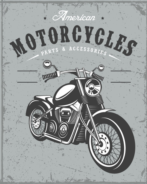 旧摩托车横幅图片下载