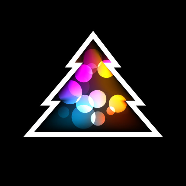 圣诞树贺卡新年图片下载