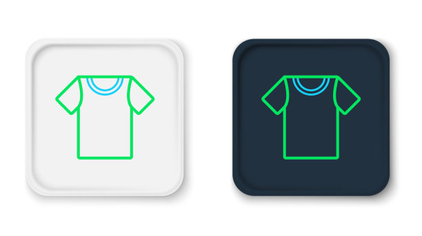 线t恤图标孤立在白色背景图片下载