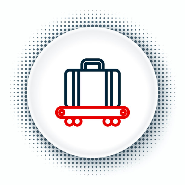 用机场传送带运送旅客行李图片下载