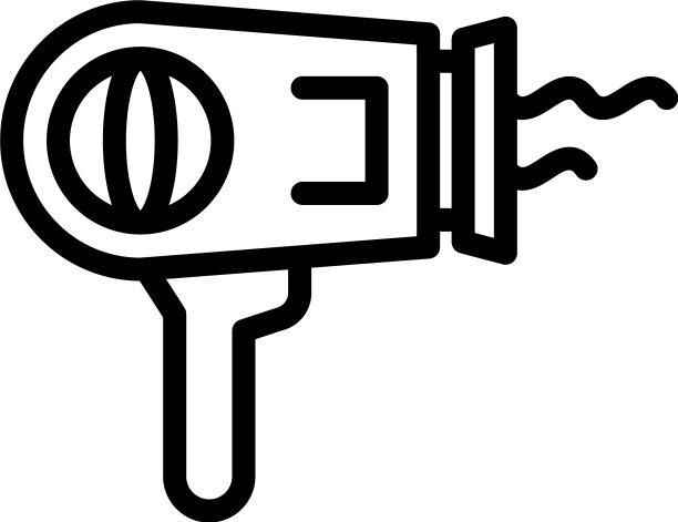 电吹风图标轮廓风格图片下载