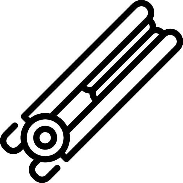 头发拉直器图标轮廓风格图片下载