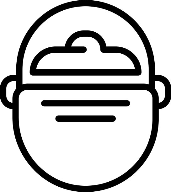 营地平底锅图标轮廓风格图片下载