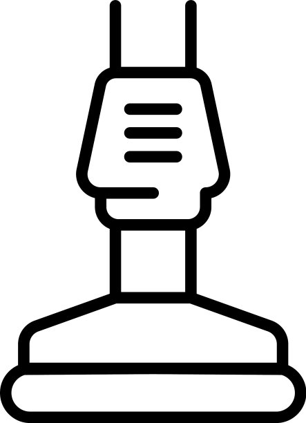 家庭主妇吸尘器图标轮廓风格图片下载