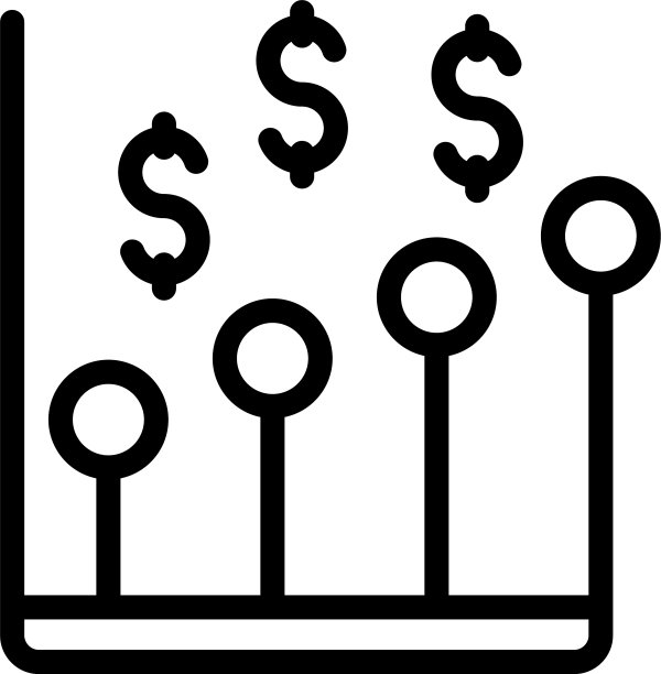营销财务图形图标轮廓风格图片下载