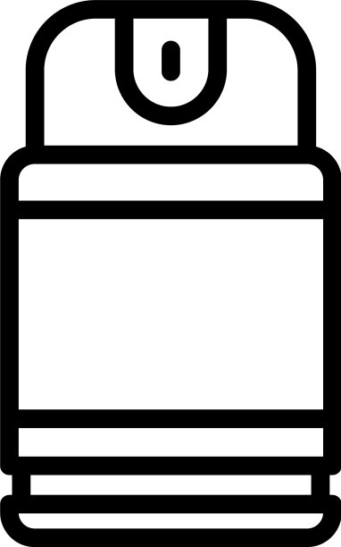 喷雾瓶消毒图标轮廓风格图片下载