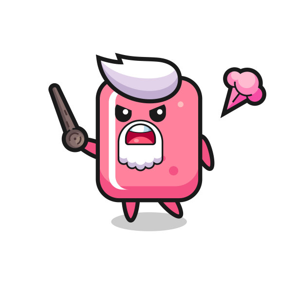 可爱的泡泡糖爷爷生气了图片下载