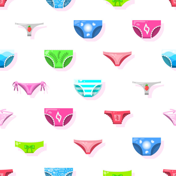 无缝图案抽象元素裤子内裤穿向量设计风格背景插图纹理印花纺织品，衣服，礼品包装，墙纸，粉彩图片下载