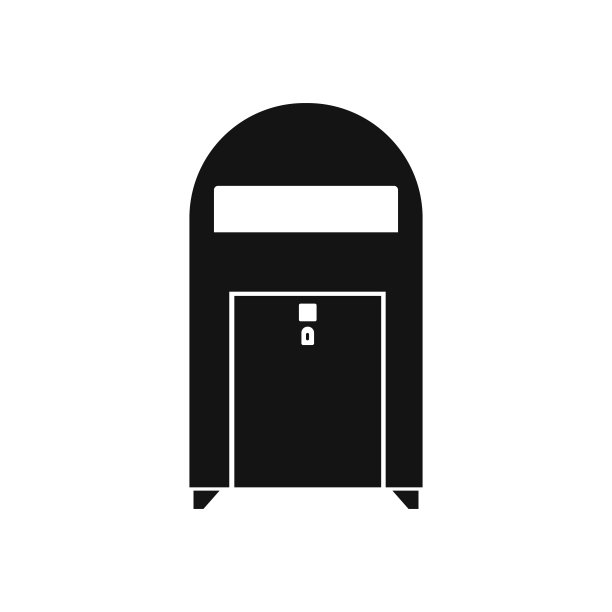 黑色信封，信信箱平面图标。简单的可编辑矢量插图可用的网页和打印项目。图片下载