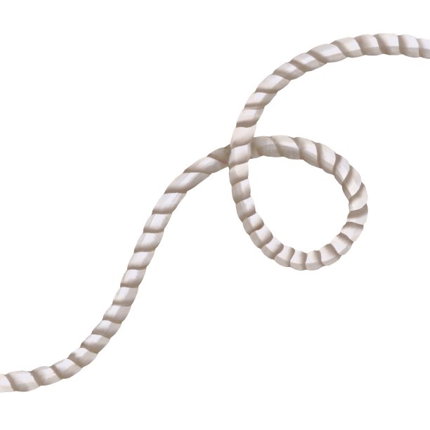 水彩画的棕色绳弦孤立在白色的背景上图片下载