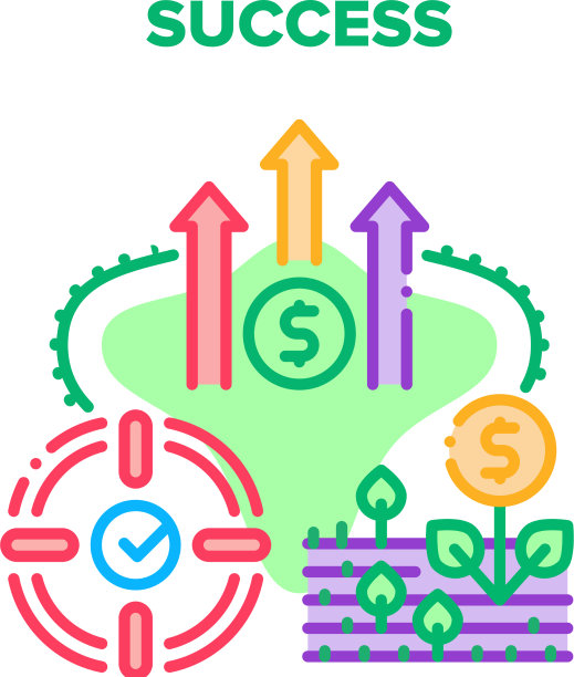成功的金融概念彩色图片下载
