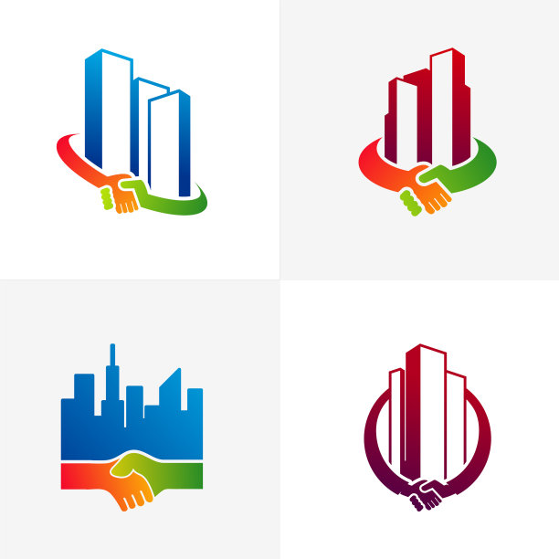 设定城市交易标志模板创意交易图片下载