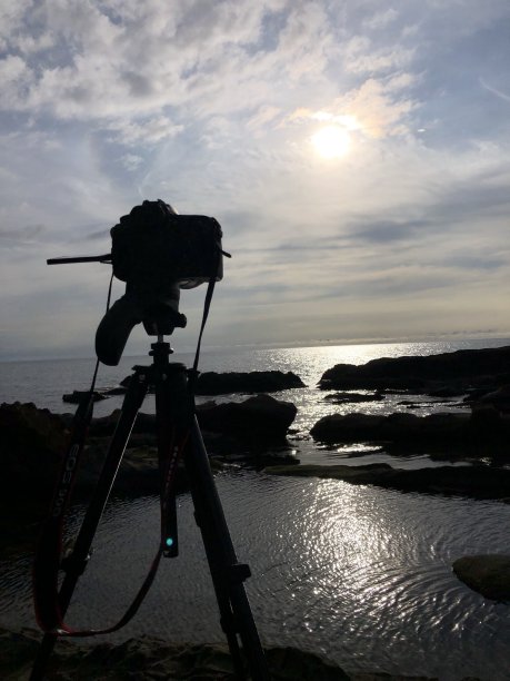 等待日落拍摄图片下载