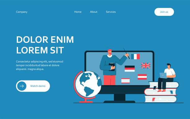 小个子在网上学习外语图片下载