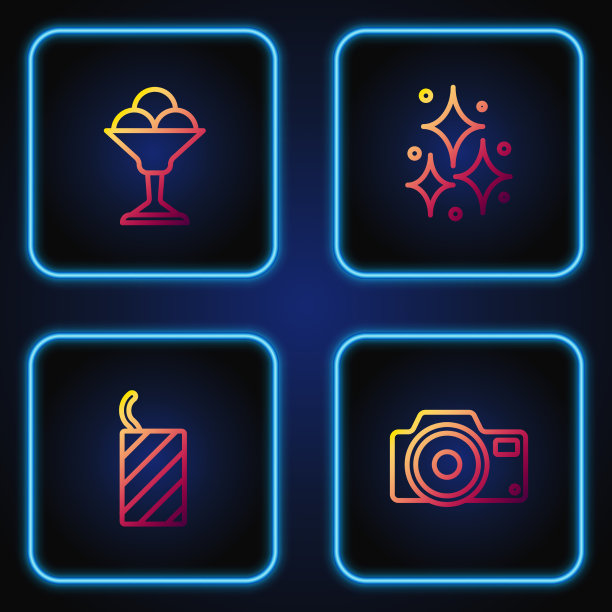 设置线照片相机烟花火箭冰淇淋图片下载