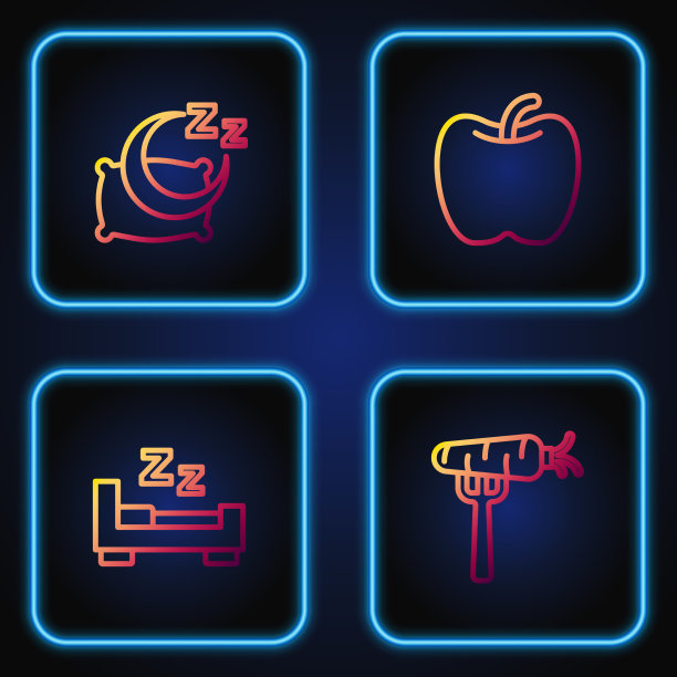 设线胡萝卜叉时间睡觉和苹果图片下载