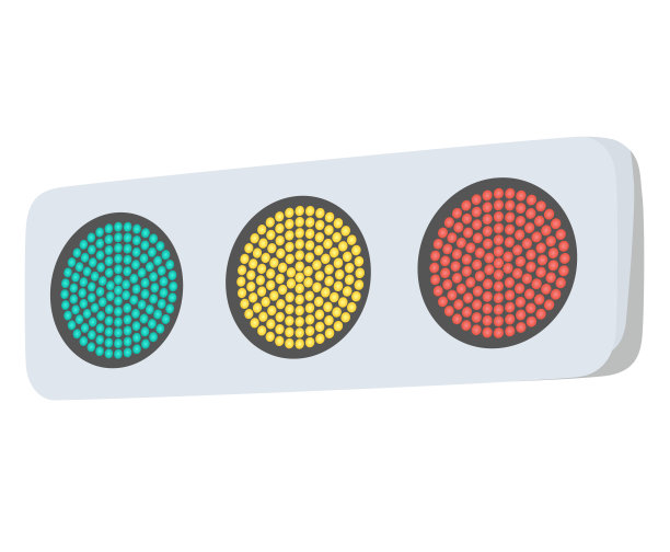 都在平坦的红绿灯下。图片下载