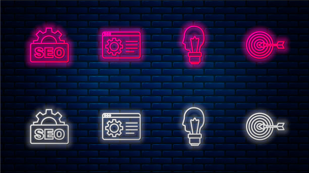 设置线浏览器设置灯泡的概念图片下载