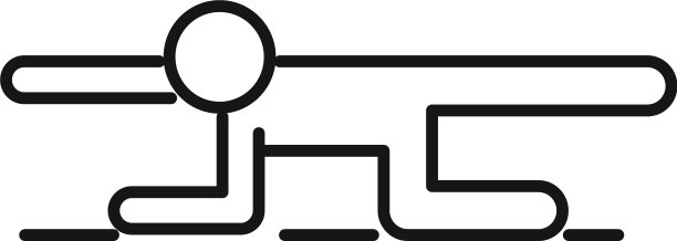 家庭训练伸展图标轮廓风格图片下载