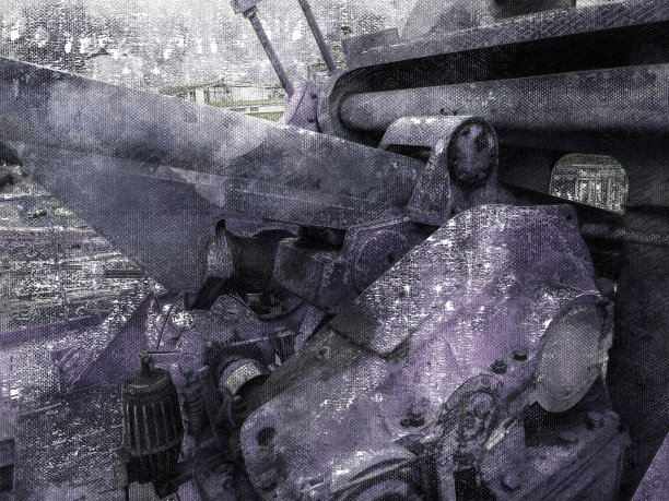 数字水彩画。当代艺术。行业。港口铬图片下载