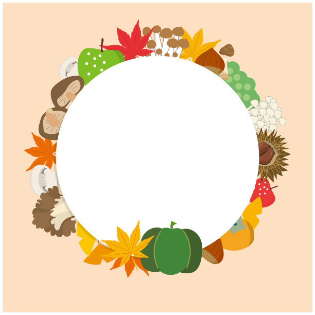 秋叶枫框背景图片下载