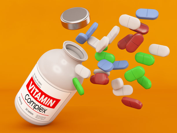 维生素片与维生素复合瓶图片下载