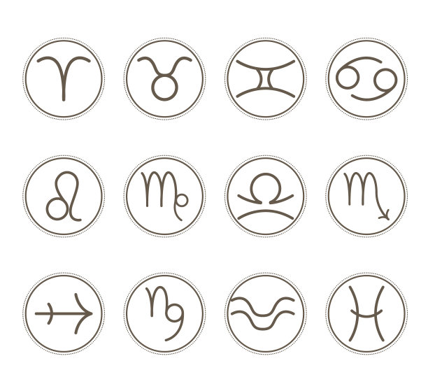 白底星座收藏。插图图片下载