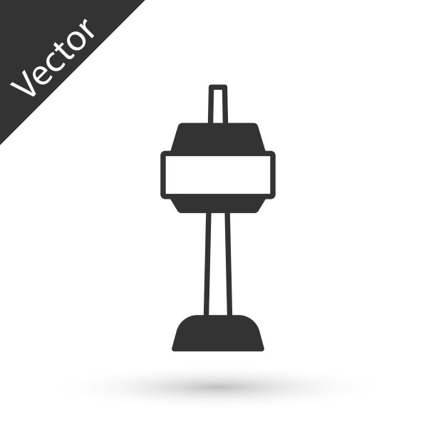 灰色的首尔塔在韩国偶像孤立上图片下载